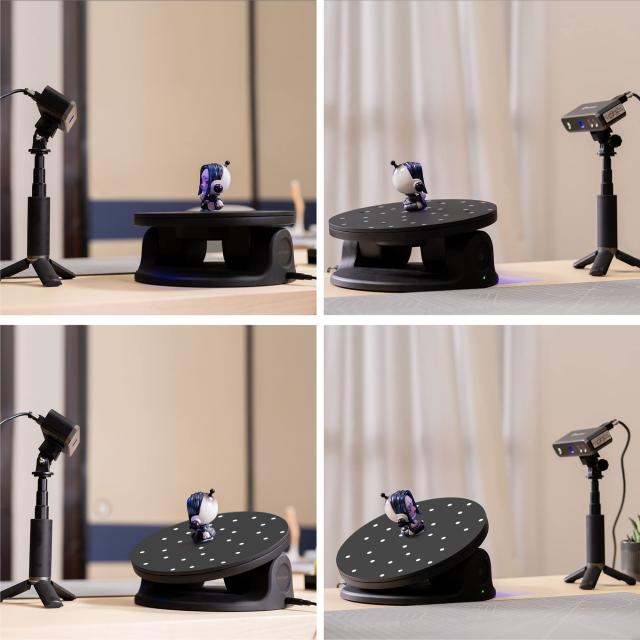 Revopoint 2軸ターンテーブル 「MINI/POP3/POP2/POP/RANGE 3Dスキャナー用」 A230 回転台 水平360° 垂直±30° Bluetooth接続 3Dスキャ