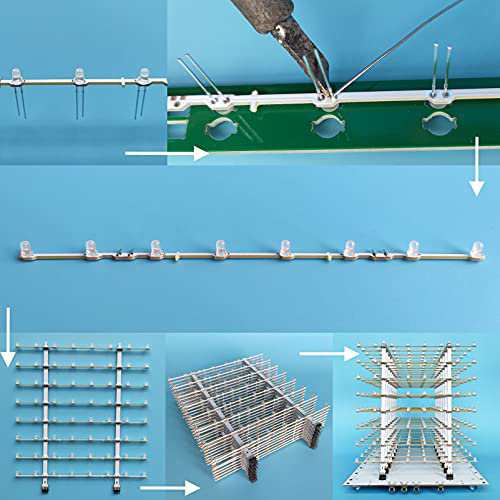 iCubeSmart 3D8P Led キューブ,DIY 電子 キット, Led cube はんだ付け