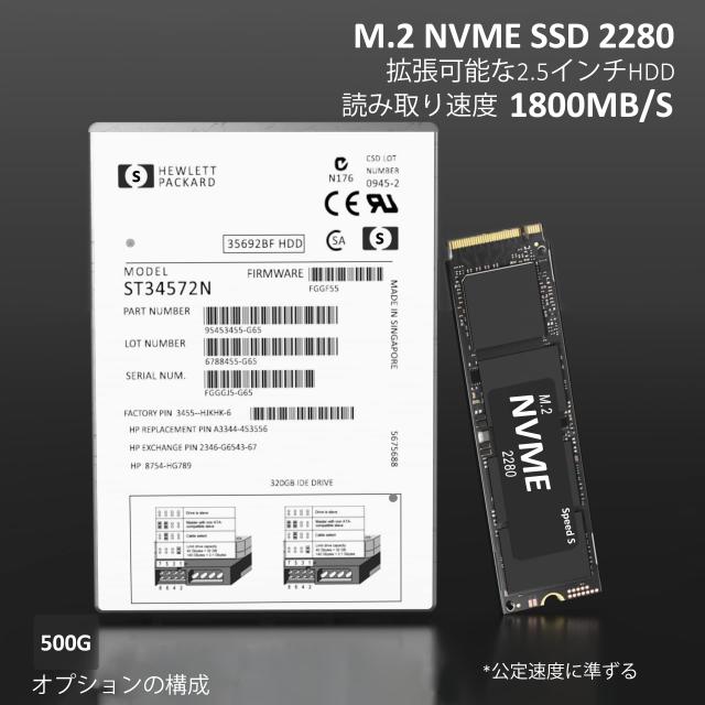 ミニPC I3 Intel Core I3 8109U 搭載16GB DDR4 RAM 500GB M.2 NVME PCIE