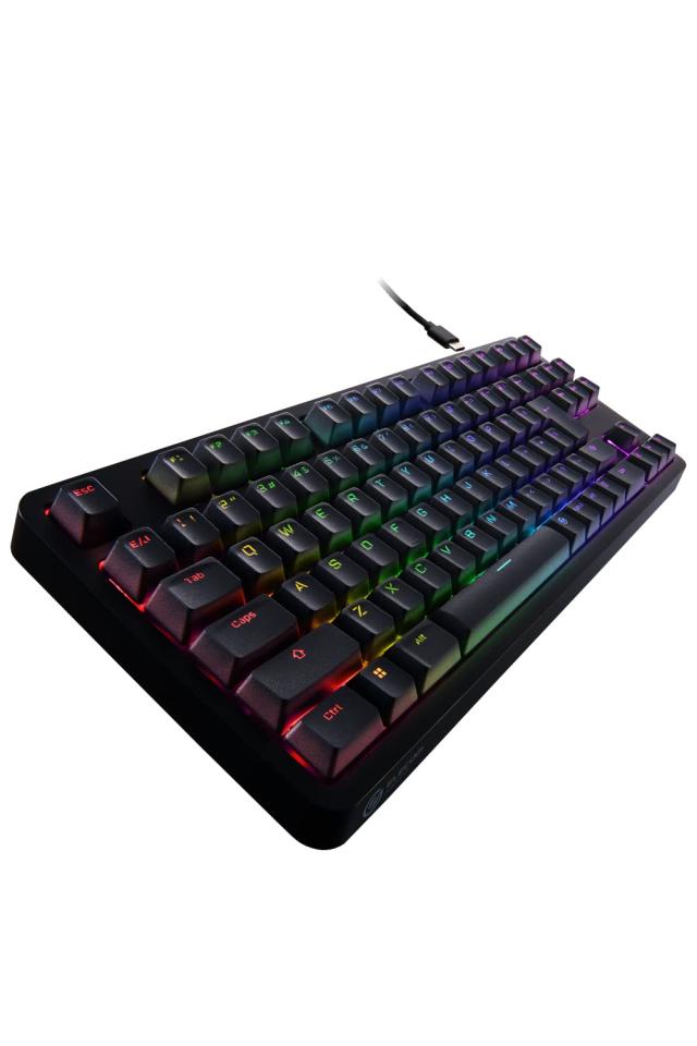 エレコム VK310S TKLゲーミングキーボード 銀軸 RGBエディション