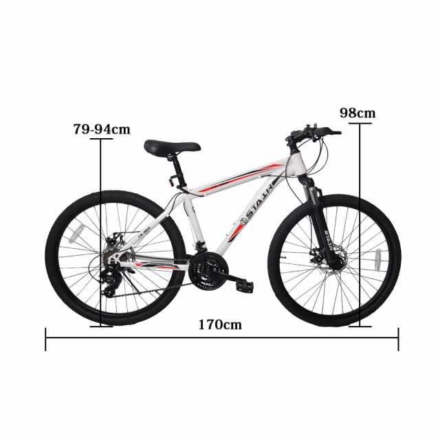 マウンテンバイク 自転車 シマノ21段変速 26インチ 前後ディスクブレーキ器 フロントサスペンション MTB 前輪クイックレバー  ワイヤ錠・の通販はau PAY マーケット - エブリデイセレクト | au PAY マーケット－通販サイト