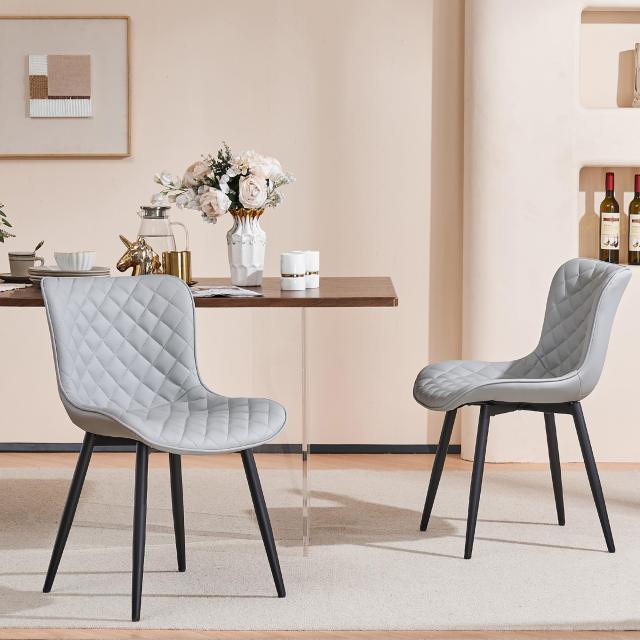 Kidol ＆ Shellder ダイニングチェア 2脚セット おしゃれ モダン 椅子  