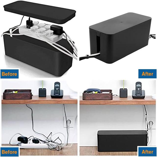 ケーブル収納ボックス 電源タップ 収納ケース 配線隠し コンセント