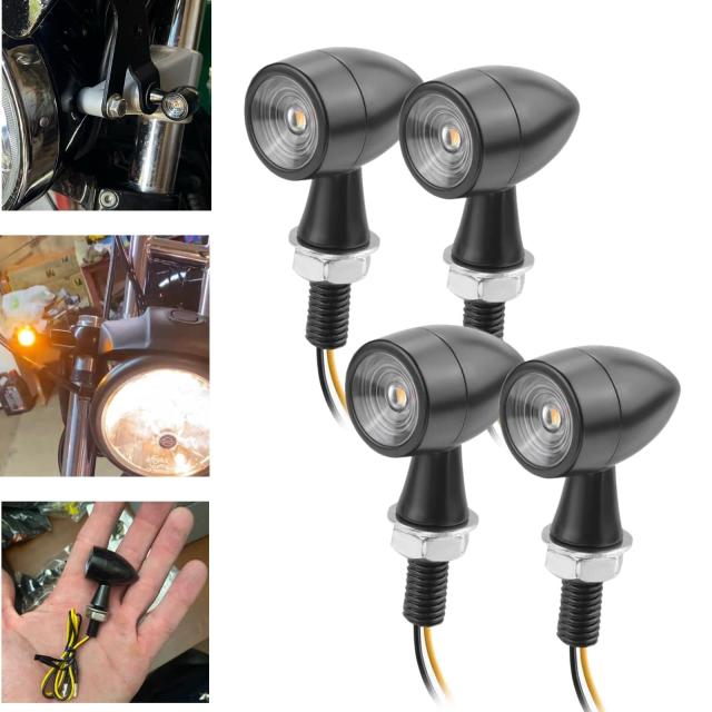 美品❣️ミニ バグパイプ バイクウインカー LED 極小 4個 LEDウインカー バイク ミニ