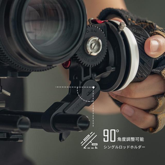 TILTA ポケット フォロー フォーカス Follow Focus A/B マーク付き、DSLR ミラーレス カメラ用レンズ ズーム コントロール、0.8mm ピッチ