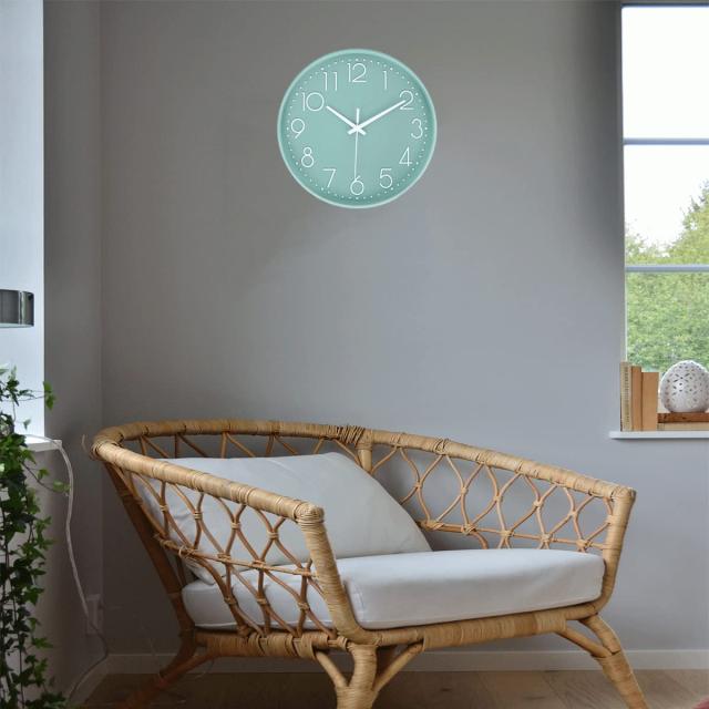 新着商品】30cm 壁掛け時計見やすい 静音 アナログ 連続秒針 北欧 時計