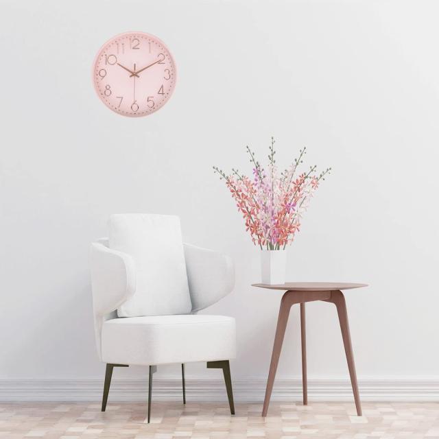 HZDHCLH 掛け時計 電波時計 おしゃれ 壁掛け 時計 北欧 連続秒針 静音