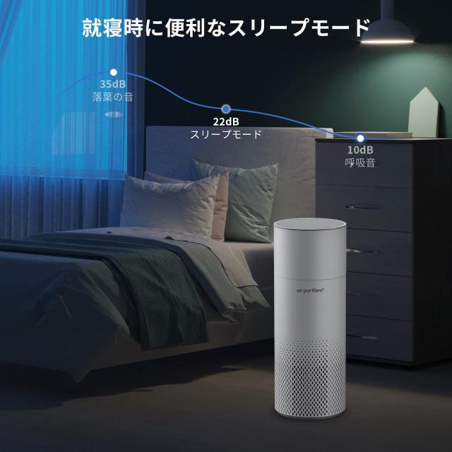 Afloia 加湿器付き 空気清浄機 20畳 3段階風量調節 加湿 空気清浄