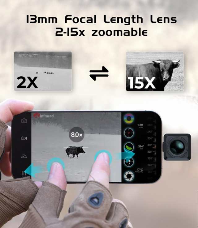 InfiRay Xinfrared T2 Pro サーマルカメラ iPhone 6s以降& iOS InfiRay Xinfrared T2 Pro サーマルカメラ iPhone 6s以降& iOS