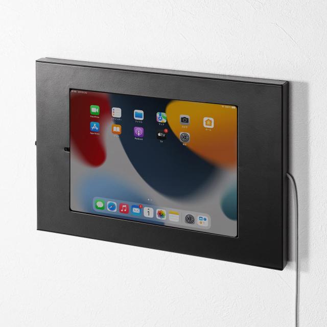 サンワサプライ iPad用スチール製ケース（ブラック） CR-LAIPAD16BK