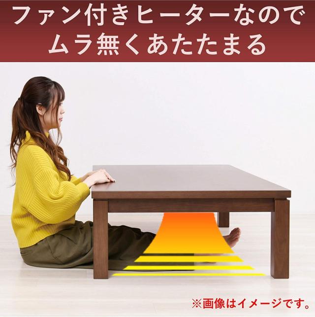 [山善] こたつ用取替 ヒーターユニット (600W) 速暖ヒーター エコタイプ ファン付き タイマー付き 薄型 YHF-HD605E_4