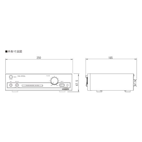 オースミ電機 MASSIVE モノラルパワーアンプ MA-M15A ローインピーダンス/ハイインピーダンス兼用_1