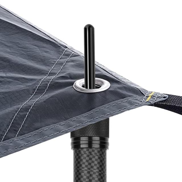 DOBEN カーボン タープポール テントポール 5継無段階調節 直径29mm(高さ60~210cm) 約290g(1本あたり) コンパクト 2本セット_3