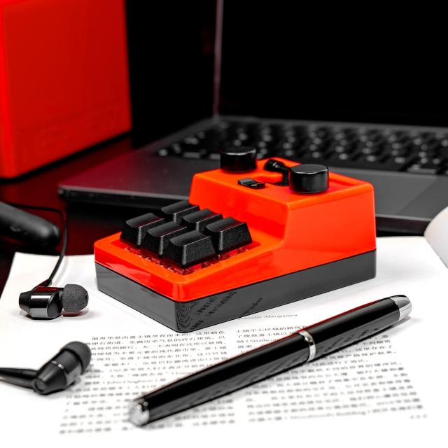 SIKAI CASE マクロキーボード 2023新型 片手キーボード3種接続を支持2.4Gドングル付き7色のRGB 赤軸メカニカルキーボード SIKAI CASE マクロキーボード 2023 新型番 片手キーボード3種接続