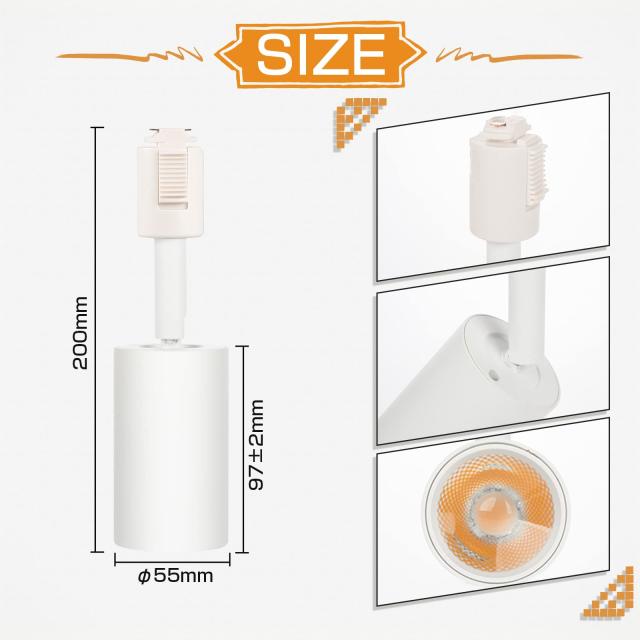 ygdesign ライティングレール用スポットライト led スポットライト 100W相当 LED YGDESIGNライティングレール用スポットライトLEDスポットライト100W