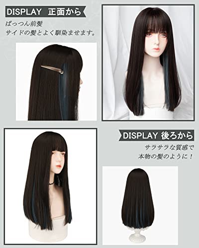 BARSDAR ウィッグ ロング ストレート かつら フルウィッグ 自然 コスプレ ぱっつん 小顔 人気 耐熱 wig 原宿系 ファッション ネット付きの通販はau  PAY マーケット - Litlulu Meena | au PAY マーケット－通販サイト