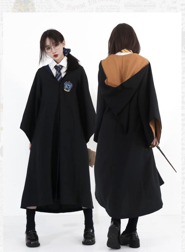 ハリーポッター　コスプレセット　レイブンクロー　ローブ・ネクタイ・杖 Amazon.co.jp: [Bshow] ハリーポッター ローブ 杖 コスプレ