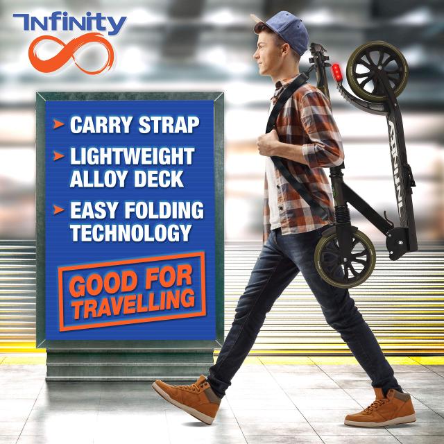 SereneLife 軽量で折りたたみ可能なキックスクーター 快適なTバー