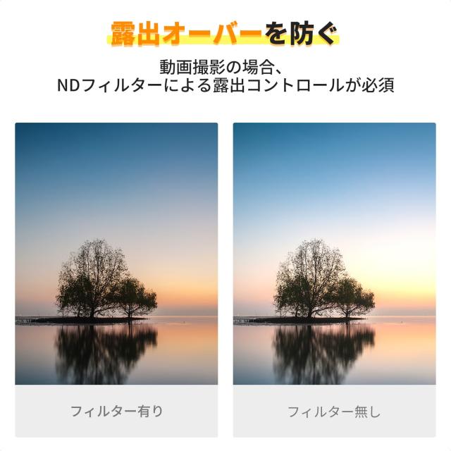K＆F Concept 49mm 可変NDフィルター ND3-ND1000 日本製AGC光学ガラス HD超解像力 低い反射率 360°無段階調節可能 28層ナノコーティング_2