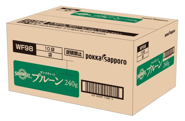 ポッカサッポロ サンスウィート 干し李 ファスナー付 240g ×10袋