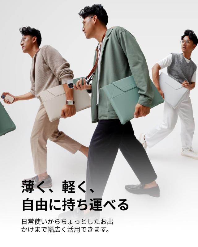 MOFT【公式直営店】ノートパソコンケース スリーブケース ノートpcスタンド 多機能 MacBook Air/MacBook Pro/iPad/Laptop対応 薄型 軽量_2