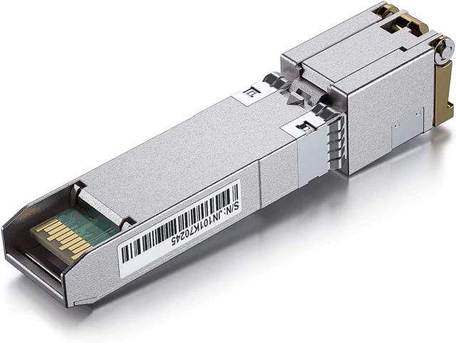 10Gtek 10GBase-T SFP+モジュール, 10G-T, 10Gカッパー, RJ-45 SFP+ CAT.6a, 最大30m, 光トランシーバ, マルチレート（1.25G/2.5G/5G/10G_1