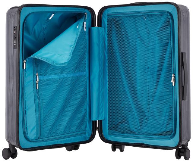 [エース] スーツケース キャリーケース キャリーバッグ mサイズ 3泊4日 4泊5日 60L キャスターストッパー 双輪キャスター 3.8kg クレスタ