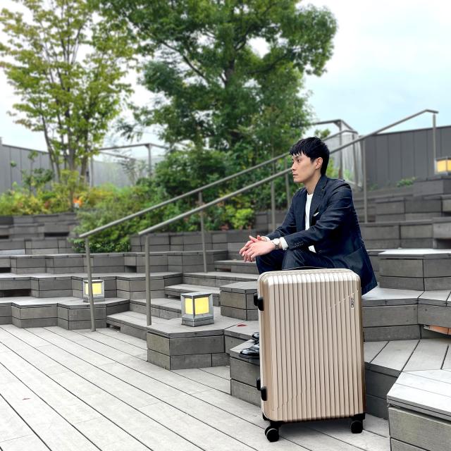 [エース] スーツケース キャリーケース キャリーバッグ mサイズ 3泊4日 4泊5日 60L キャスターストッパー 双輪キャスター 3.8kg クレスタ