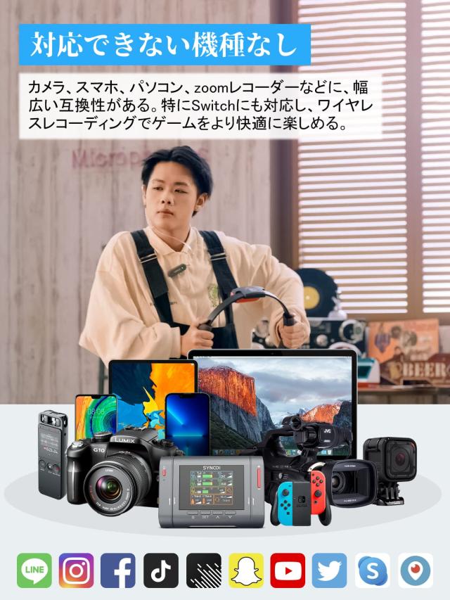 ワイヤレスマイク, SYNCO G3 双方向通信 音量調節 インイヤー ワイヤレスマイク, SYNCO G3 双方向通信 音量調節 インイヤー