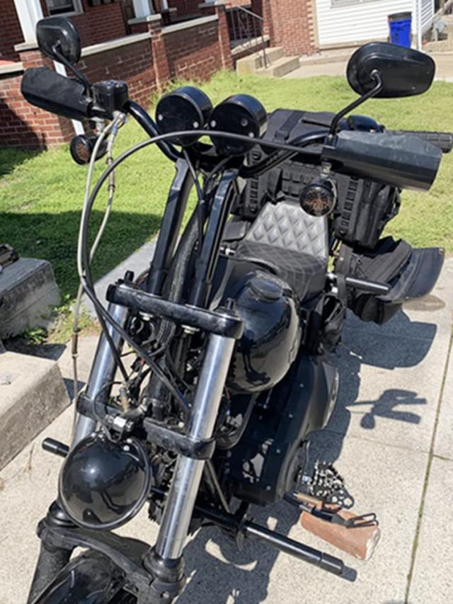 HDBUBALUS オートバイ プルバック 10インチ ハンドルバー ライザー クランプ 1インチ 1.25インチ ハーレー ダイナ ツーリング ソフテイル_1