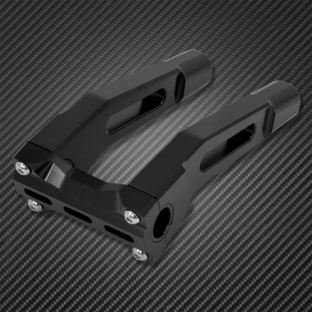 HDBUBALUS オートバイ プルバック 10インチ ハンドルバー ライザー クランプ 1インチ 1.25インチ ハーレー ダイナ ツーリング ソフテイル_2