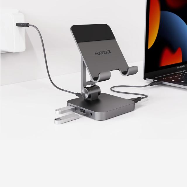 HyperDrive 7-in-1 USB-Cハブスタンド USB C ハブスタンド - 強化された 7