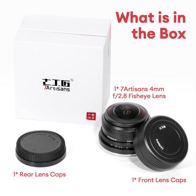 7artisans 4mm F2.8 円形魚眼レンズ 225°超広角 APS-Cサイズ (Sony E