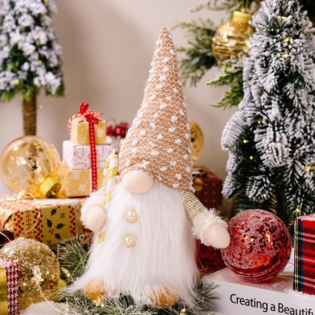 ♦専用♦No.3☆クリスマス飾り*White**☆♦ ZEZYXUFM クリスマス飾り 30CM クリスマスの装飾品を輝かせる人形