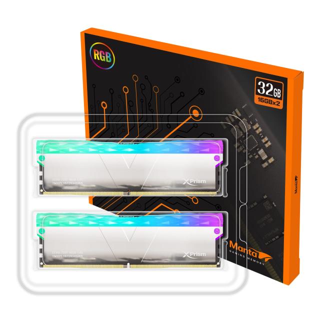 Manta DDR5 32GB (16GBx2) ゲーミング メモリ DDR5 | [Manta] XPrism RGB | 32GB (16GBx2) | Gaming Memory