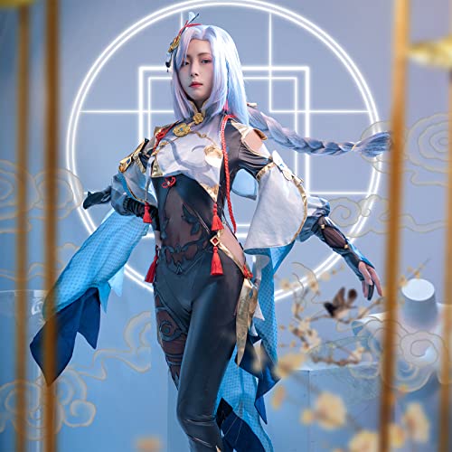 NSPSTT] 原神 璃月 申鶴 コスプレ ウィッグ付き 孤辰悲哀 申鶴