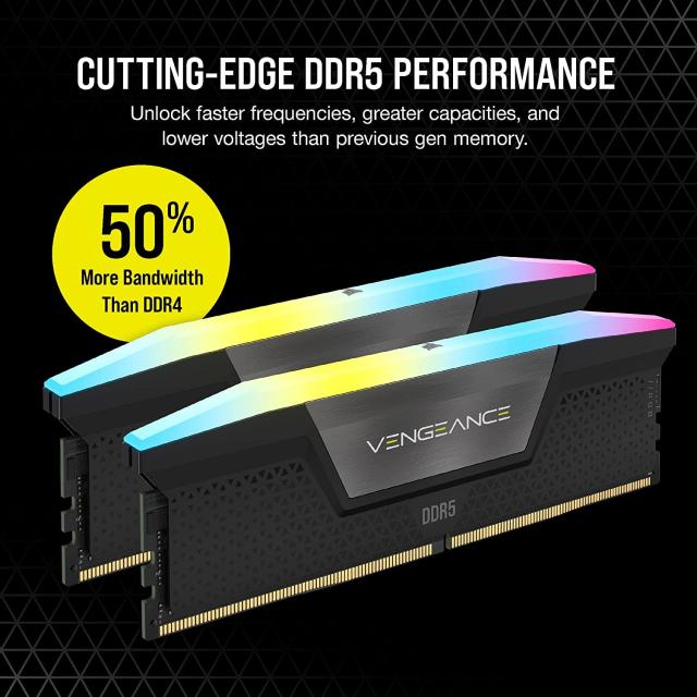 CORSAIR DDR5-5600MHz デスクトップPC用メモリ VENGEANCE RGB DDR5