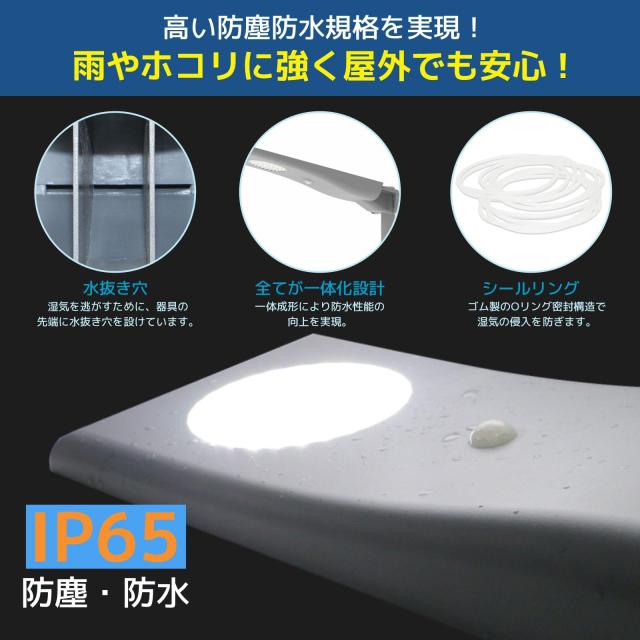 grecare 街灯 ソーラー 屋外 街路灯 外灯 LED ソーラーライト 人感センサー 約2000lm 100W水銀灯相 5700K(昼光色) 大容量LiFePo4電池64Wh_5