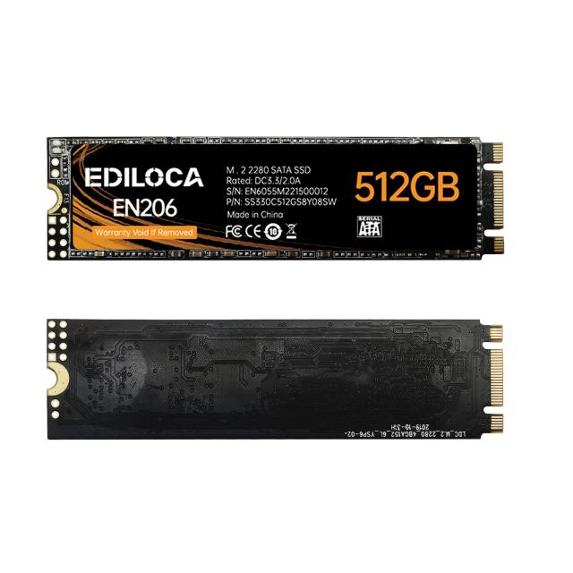 EDILOCA EN206 SSD 256GB M.2 2280 3D TLC NANDフラッシュ搭載 SATA III 6Gbps エラー訂正機能 低消費電力 耐衝撃 内蔵型SSD Ediloca3年_8
