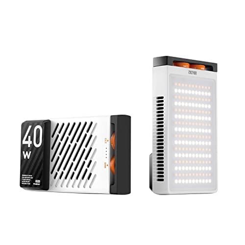 [公式旗艦店] ZHIYUN FIVERAY M40 40W ビデオライト LED 撮影ライト 小型 充電式 照明ライト 卓上 手持ちライト 14000LUX 2700K-6200K CR_3