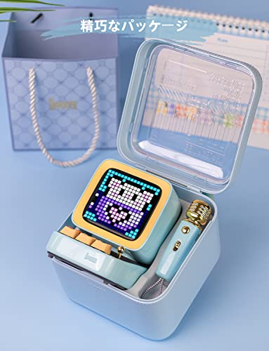 Divoom Ditoo-Mic ワイヤレスBluetoothスピーカー カラオケ自宅用  