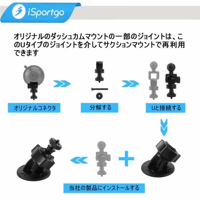 iSportgo正規品SM100】車用ダッシュカムホルダー,？粘着ダッシュカム