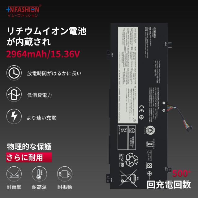【In Fashion】レノボLenovo対応 IdeaPad L18C4PF3 C340-14API C340-14IWL IdeaPad C340-14API l18c4pf3 PC 【15.36V・2964mAh】 互換 バの通販は
