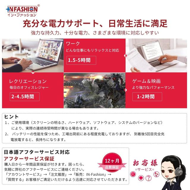 【In Fashion】レノボLenovo対応 IdeaPad L18C4PF3 C340-14API C340-14IWL IdeaPad C340-14API l18c4pf3 PC 【15.36V・2964mAh】 互換 バの通販は