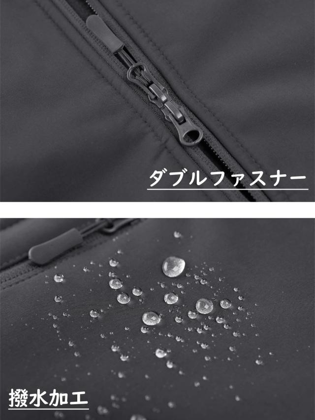 KEFITEVD] ミリタリージャケット メンズ 多機能 ブルゾン 撥水