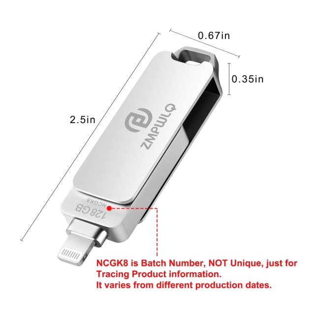 Apple MFi認証] iPhone USBメモリー128GB iPhoneフラッシュ