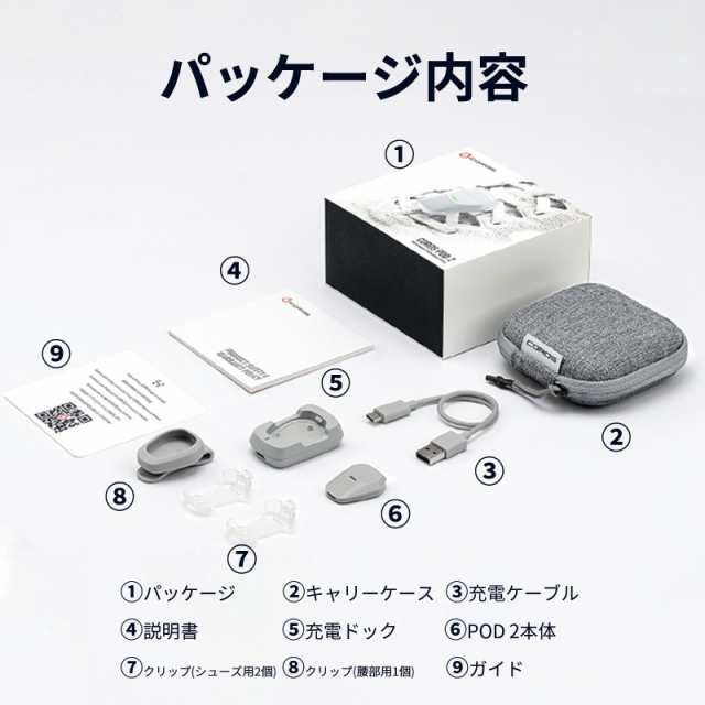 COROS（カロス）POD 2 モーションセンサー ランニングフォーム解析デバイス ランニングセンサー COROSウォッチ対応【日本正規品】の通販は