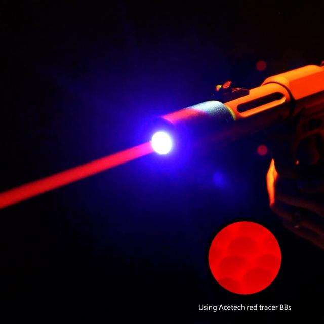 ACETECH Brighter R Tracer Unit トレーサー 緑蓄光弾/赤蓄光弾適用、LighterS再進化、サバゲー、エアソフトガン、14mm CCW逆ネジ 11mm C