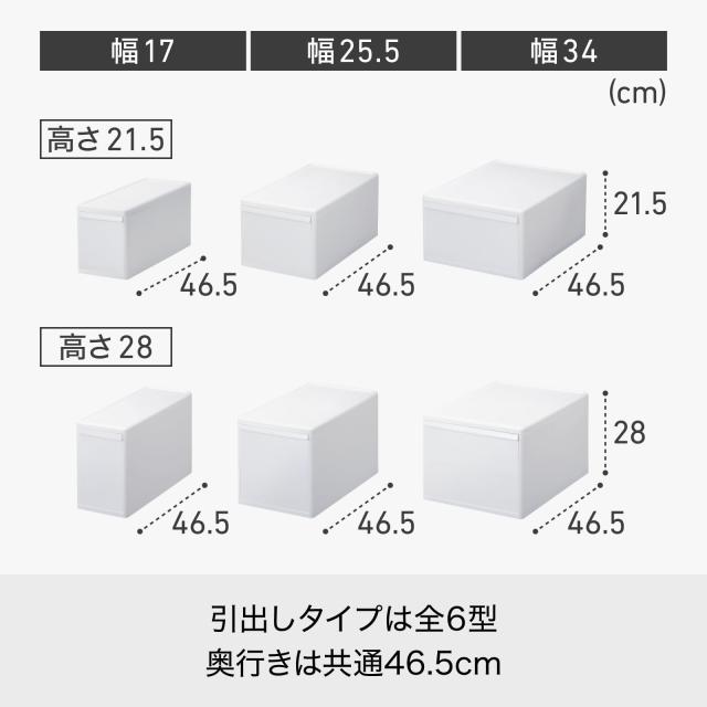ライクイット (like-it) 家中置きたい場所にちょうどいい 収納ボックス 組み合わせて使える 収納ケース ワイドL オールホワイト 日本製 M_3