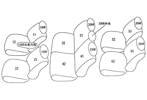 クラッツィオ(Clazzio) シートカバー 全席セット シエンタ 7人乗り Z